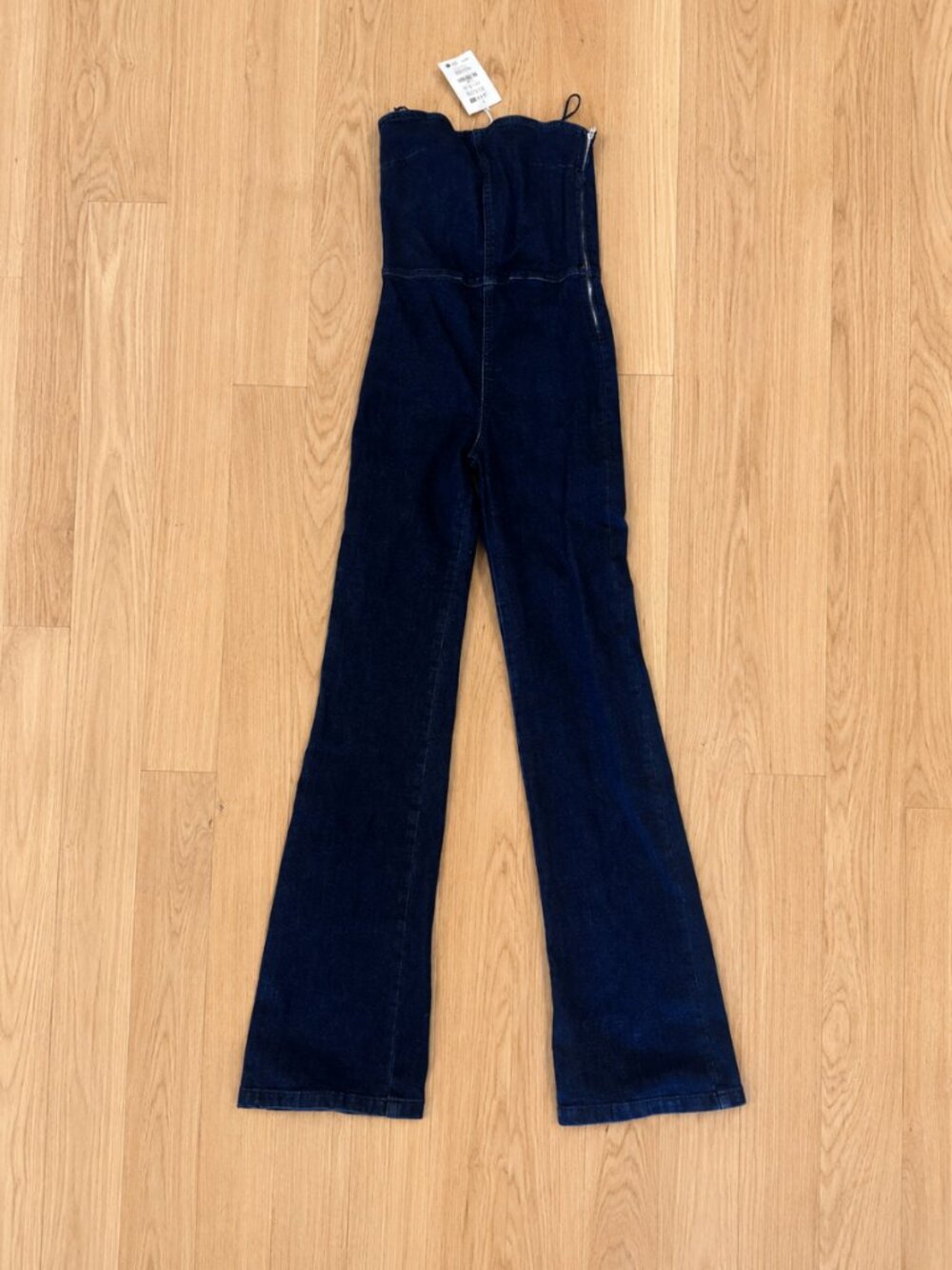 Pull & Bear Strapless Denim Jumpsuit
